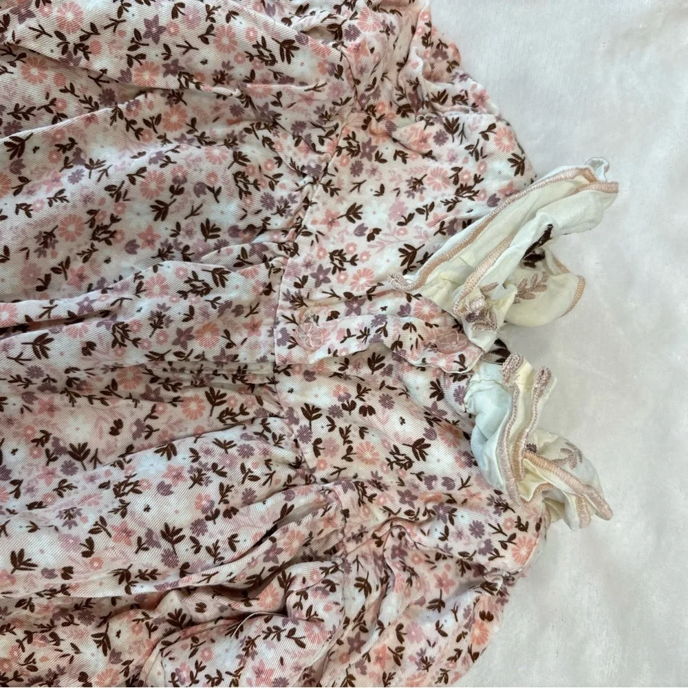 Cupcakes and cashmere baby girl dress and tights 0-3 months floral